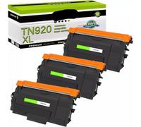 JCxYGAP Cartucho de tóner 1 4PK TN920 TN920XL Compatible con Impresora HL L6210DW HL L5210DW HLL5215DW con Chip(3PK)