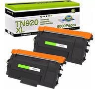 JCxYGAP Cartucho de tóner 1 4PK TN920 TN920XL Compatible con Impresora HL L6210DW HL L5210DW HLL5215DW con Chip(2PK)