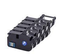 JCxYGAP Cinta de Cinta de Tubo termorretráctil 1 10 Piezas TP R1002B TP R100B Supvan Compatible con TP70 TP76 TP80 TP86 TP60i TP66i Máquina de numeración(5pcs TP-R100B)
