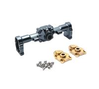 JCxYGAP Parte de la Carcasa del Eje Trasero de Metal mecanizado por CNC Part de actualización de la Carcasa de 1 24 Escala compatibles con componentes de reemplazo del Modelo FMS(Dark Grey)