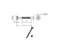JD-79 - Tornillos para aglomerado (cabeza avellanada, rosca parcial y nervaduras fresadoras bajo la cabeza, DIN EN 14592, 5 x 50, galvanizados, cromados, 100 unidades)