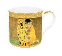 Jd Diffusion 170KLI1 - Taza cerámica, diseño del Beso de Klimt, 13,8 x 13 x 10,2 cm, Incluye Estuche, Multicolor