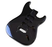 JD.Moon Cuerpo de guitarra eléctrica para Fender ST Strat, accesorio de guitarra DIY de doble bloqueo, trémolo negro de madera de álamo