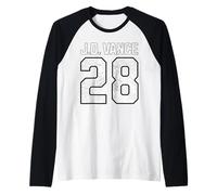 JD Vance 2028 para Presidente Número 28 Vintage Camiseta Manga Raglan