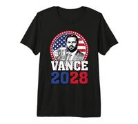 JD Vance 2028 Presidente USA Bandera Campaña Electoral Camiseta Premium