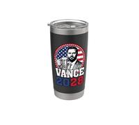 JD Vance 2028 Presidente USA Bandera Campaña Electoral Vaso térmico de acero inoxidable de doble pared
