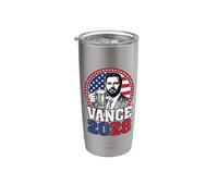 JD Vance 2028 Presidente USA Bandera Campaña Electoral Vaso térmico de acero inoxidable de doble pared