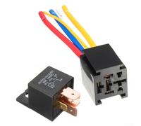 JD2912 Kit de relé de 24 V 80 A para bomba de combustible de ventilador | Capacidad de alta corriente de 80 A, diseño SPST de 5 pines, maneja cargas pesadas, ventiladores de refrigeración