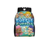 JD415 Bubble Guppies Backpack Teenager School Bag Canvas Notebook Backpack Bag Unisex
