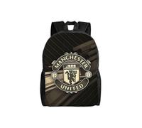 JD433 Manchester United Backpack Teenager School Bag Canvas Notebook Backpack Bag Unisex