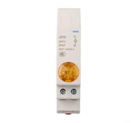 JD9 Lámpara de señal 24V AC/DC Din Rail Mount Luz indicadora para sistemas eléctricos y telecomunicaciones con 0 8N m Par de apriete (amarillo)
