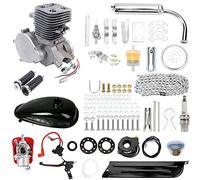 JDBDU Kit de motor de gasolina de 100 cc, motor completo de 2 tiempos, enfriado por aire, CDI de un solo cilindro, para la mayoría de bicicletas motorizadas de 26""/28"", 44 dientes