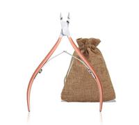 JDBlissful Corta Cuticulas Profesional, Corta Cuticulas de Acero Inoxidable, Alicate Cuticulas para la Piel Muerta y la Cutícula, Alicate Cuticulas para Salón y Hogar (Oro Rosa)
