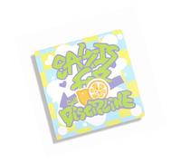 JDBXRESE Cuaderno de cuadrículas cuadradas con diseño fresco con tintas de papel, diarios portátiles pastel para estudiantes