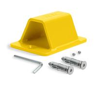 JDC Anclaje Al Suelo De Acero Endurecido De Alta Resistencia para Motocicleta - Sphere - Amarillo