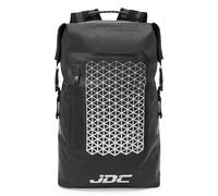 JDC Mochila de Moto 100% Impermeable Dry Bag Roll Top - Negra - Delta - Pensativo - 30L