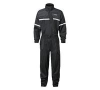 JDC Traje Impermeable Moto Lluvia Sobre Traje 1PC 1 Pieza - Shield - Negro - M - Largo Regular
