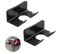 JDCMEI 2 Pieza Soporte para Secador de Pelo, Soporte para Secador de Pelo sin Taladros, Secador de Pelo de Montaje en Pared, Soporte Universal para la Mayoría de los Secadores de Pelo