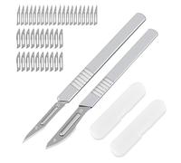 JDCMEI 2 Piezas Cuchillo de Panadero, Cuchillo Pan, Cuchillo para Cortar Masa, Herramienta de Corte de Pan con 40 cuchillas de Afeitar para DIY Pan Masa Hornear Cocina