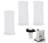 JDCMEI 3 Piezas Filtro de Tapa IBC, Filtro de Nailon IBC, Filtro de Agua de Lluvia IBC, Filtro de Repuesto IBC, 200 Malla Bolsa Colador de Malla Fina para IBC, Peceras, Depósitos de Agua