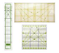 JDCMEI 3 piezas Regle Patchwork Costura, transparente costura regla, 15 x 30 cm, 15 x 15 cm, 5 x 30 cm, reglas de acolchado con escalera y ángulos para un corte preciso, acolchado, Patchworks