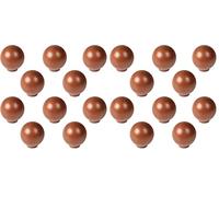Jdel 10PCS Pomo de armario madera redondo color nogal, tirador para cajón, Pomos y Tiradores de Muebles, 30mm Pomos, pomos redondos, para Puertas, Armarios de Cocina,Cajones - un solo agujero