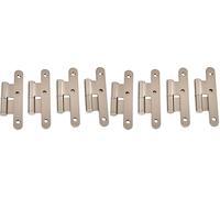 Jdel 4 Unidades Pernio Niquel Canto Redondo Sin Remate 100 mm. Derecha (Paquete de 2)