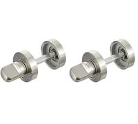 Jdel Muletilla Condena-Desbloqueo De Roseta Niquel Satinado Ø35 mm, 50mm (Paquete de 2)