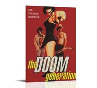 JDfenggu Póster de The Doom Generation para pared, diseño estético, para sala de estar, dormitorio, 40 x 60 cm, estilo marco