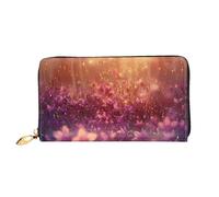 JDFHGNU Blossoming Lily Of The Valley - Cartera larga para mujer, cartera de mano larga, cartera para tarjetas de crédito, monedero de viaje, negro, talla única, Black, Talla única