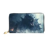 JDFHGNU Cartera de mano para mujer, diseño de bestia marina misteriosa, cartera larga para tarjetas de crédito, monedero de viaje, color negro, talla única, Black, Talla única