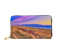 JDFHGNU Colorido patrón de cielo, cartera para mujer, cartera larga, cartera para tarjetas de crédito, monedero de viaje, negro, talla única, Black, Talla única