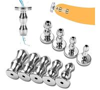 JDGPLM Dilatadores uretrales huecos de metal de 9 tamaños, bolas, tapón for el pene, tapón corto for el pene, catéter de acero inoxidable, dilatador de sonidos, varilla for el pene, masturbación de pr