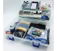 JDH Labs Tech Mega 2560 Starter Kit Ultra (100% Compatible con Arduino IDE) con Porta baterías, WiFi, Bluetooth, Sensores, Modules, Kit de Resistores y Componentes: >220 Elementos!