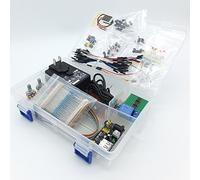 JDH Labs Tech Starter Kit Electrónica Basico: Kit Principiantes con Adaptador 12V/2A (EU/UK),Proto, sensores y componentes escenciales