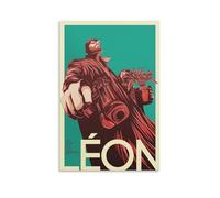 JDHUOXIAO Léon The Professional - Póster de pared estético para sala de estar, dormitorio, 20 x 30 cm, estilo sin marco