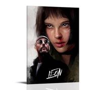 JDHUOXIAO Léon The Professional - Póster de pared estético para sala de estar, dormitorio, 40 x 60 cm, estilo marco