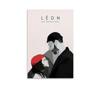 JDHUOXIAO Léon The Professional - Póster de pared estético para sala de estar, dormitorio, 40 x 60 cm, estilo sin marco