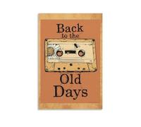 JDHUOXIAO Póster de Back to The Old Days para pared, diseño estético, para sala de estar, dormitorio, 30 x 45 cm, estilo sin marco