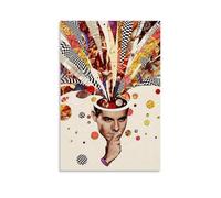 JDHUOXIAO Póster de Marketing The Mind Game para pared, diseño estético, para sala de estar, dormitorio, 60 x 90 cm, estilo sin marco