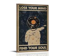 JDHUOXIAO Póster de pared con diseño estético de Lose Your Mind para sala de estar, dormitorio, 20 x 30 cm, estilo marco