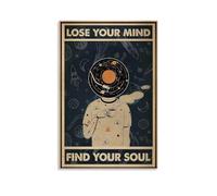 JDHUOXIAO Póster de pared con diseño estético de Lose Your Mind para sala de estar, dormitorio, 40 x 60 cm, estilo sin marco