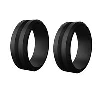 JDigJid 2 unids 8mm Popular 7-14 tamaño para las mujeres silicona fresco anillos ambiente deportes al aire libre anillo 8, Gel de sílice