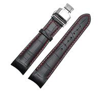 JDIME Banda de reloj de extremo curvado para ciudadano BL9002-37 05A BT0001-12E 01A Cuero genuino de relojería con hebilla de mariposa 20 21 22 mm Correa de moda(12,22mm)