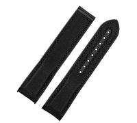 JDIME Correa De Reloj De Goma De Nailon De Tela De 20mm Y 22mm Para Omega Seamaster 300, Correas De Reloj Ocean, Herramientas De Hebilla, Correa De Silicona(Black black-no BK,21mm)