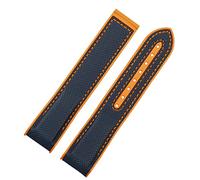 JDIME Correa De Reloj De Goma De Nailon De Tela De 20mm Y 22mm Para Omega Seamaster 300, Correas De Reloj Ocean, Herramientas De Hebilla, Correa De Silicona(Blue orange-no BK,22mm)