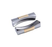 JDIME Enlace Endlink de extremo curvado de 20mm, 2 uds., solo para correa de reloj Rolex, correa de reloj Submariner, correa de Cuero de goma, conexión perfecta(Middle Gold)