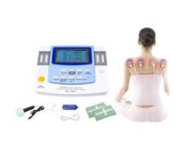 JDKMNE Máquina Terapéutica Masajeadora de Fisioterapia - Máquina de Ultrasonido para Aliviar el Dolor de 7 Canales - La Fisioterapia Portátil Ayuda a la Circulación Sanguínea