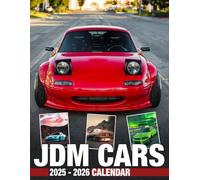 JDM Cars Calendar 2025 - 2026: Bring Joy and Stay Organized with Our 24-Month 2025-2026 Planner US Holidays - Perfect for Gifting or White Elephant Parties, Christmas Gift