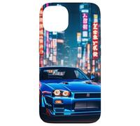 JDM - Coche de carreras japonés de deriva en la calle Tokio, regalo nocturno Carcasa para iPhone 13